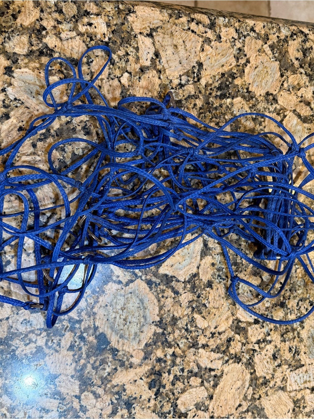Equestrian item : HAY NET Blue nylon